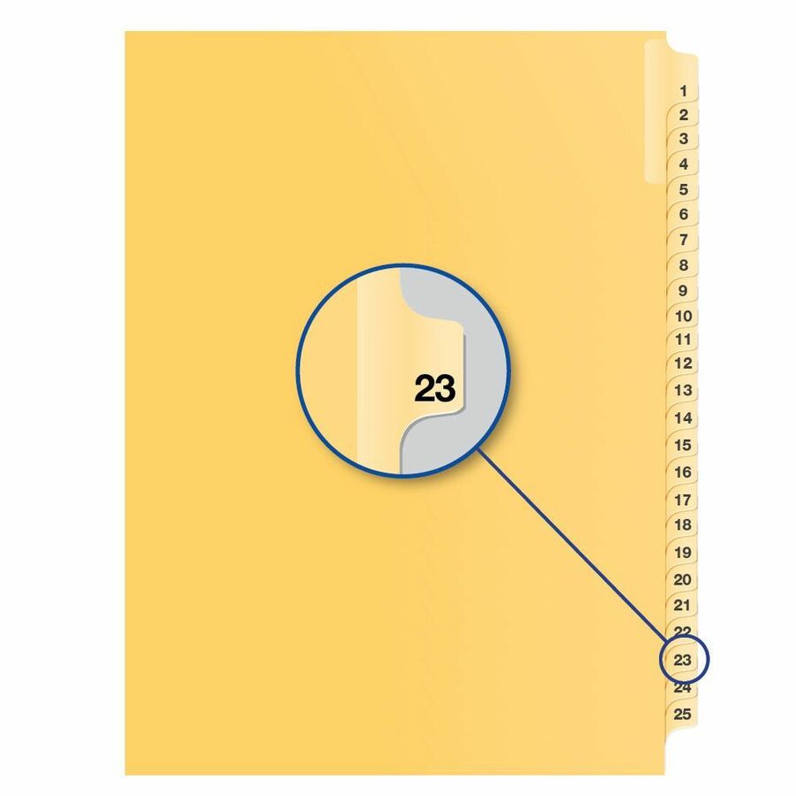 Quest Numerical Litigation Index Dividers