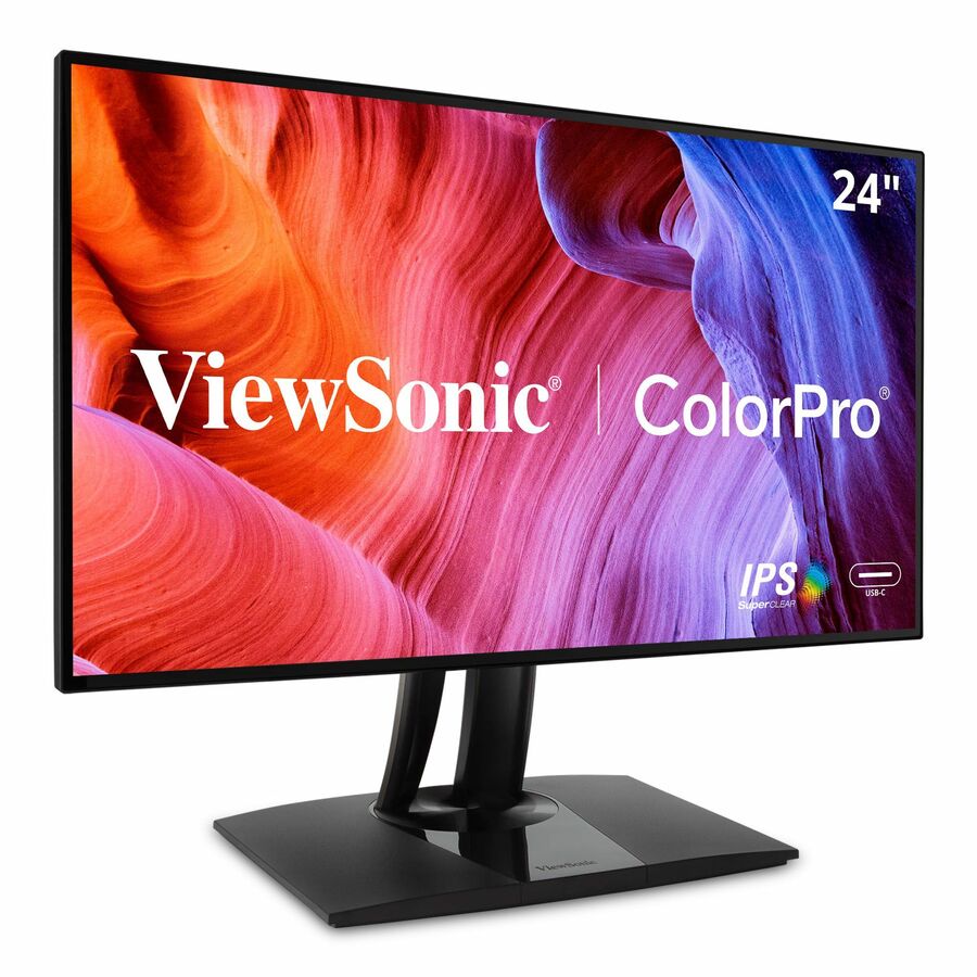 ViewSonic 24" sRGB Color Accurate with USB-C,1920 x 1080 Resolution.