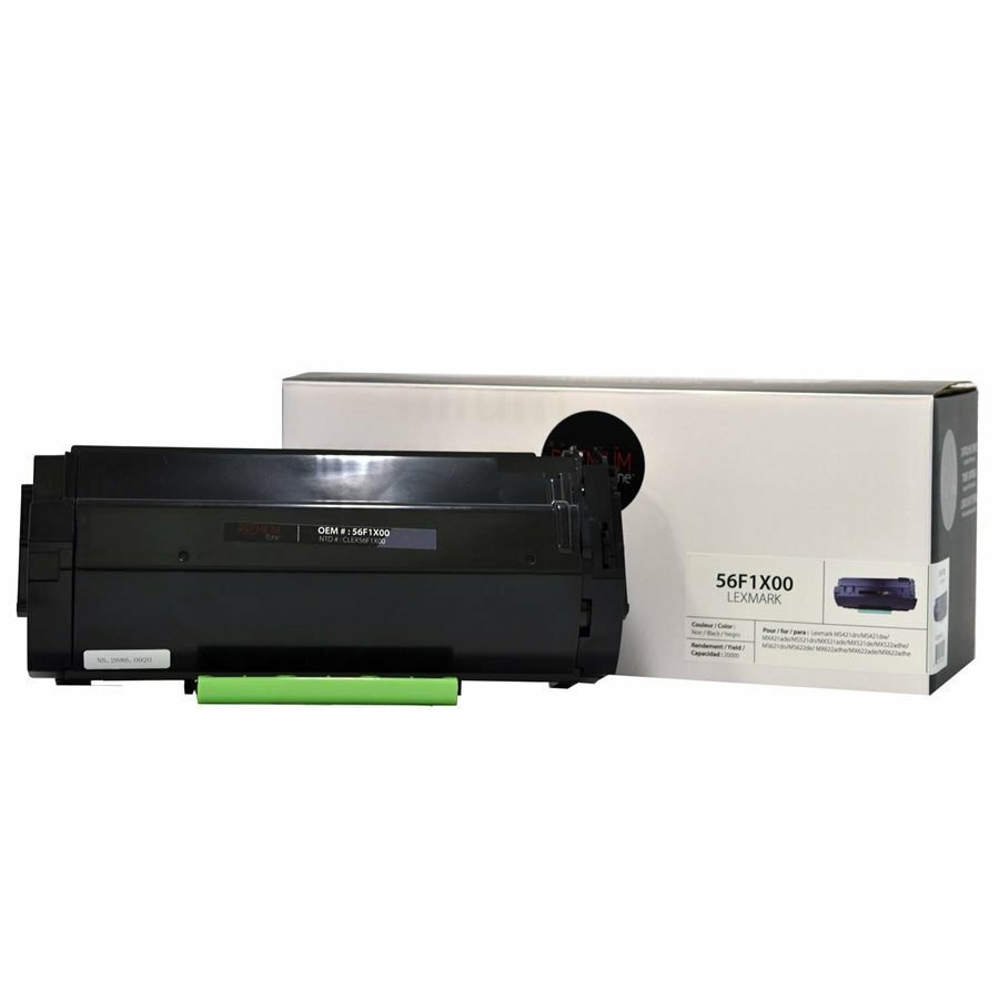 Cartouche Toner Compatible (Alternative à Lexmark 56F1X00) - Premium Tone