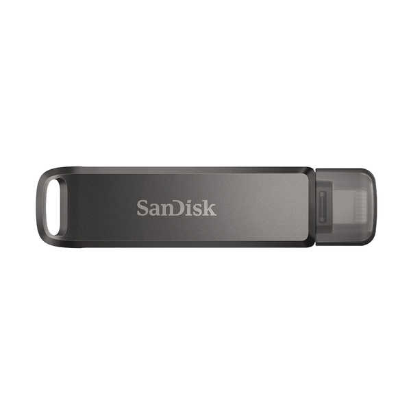 SANDISK IXPAND FLASH DRIVE LUXE SDIX70N 128GB BLACK IOS/ANDROID LIGHTNING AND TYPE C USB3.1 2Y