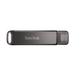 SanDisk iXpand Flash Drive Luxe - 128 GB - USB 3.1 Type C, Lightning - Black