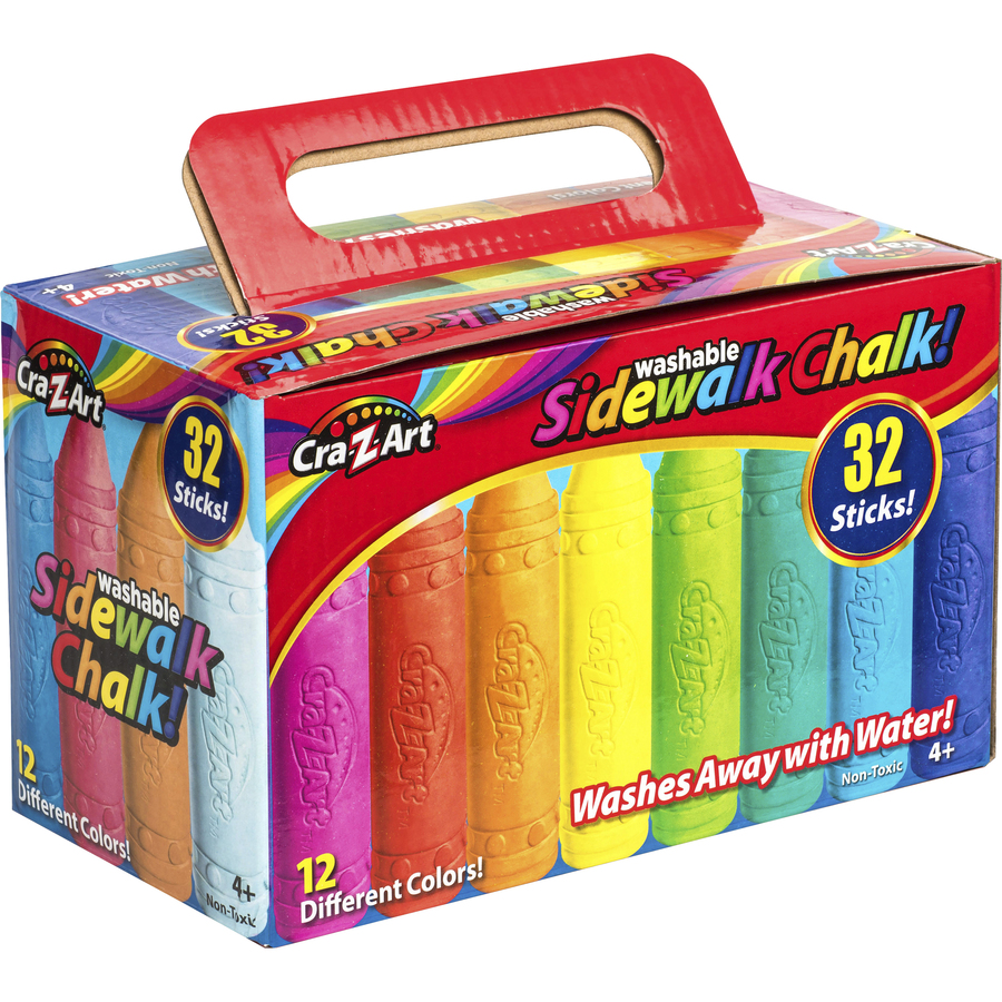 CraZArt Sidewalk Chalk Eakes Office Solutions