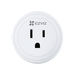 Ezviz T30A Smart Plug, Wi-Fi and AP pairing, works with Amazon Alexa and Google Assistant, Timer countdown switch. Max 1600W, Power supply AC 125V (EZT3010A)