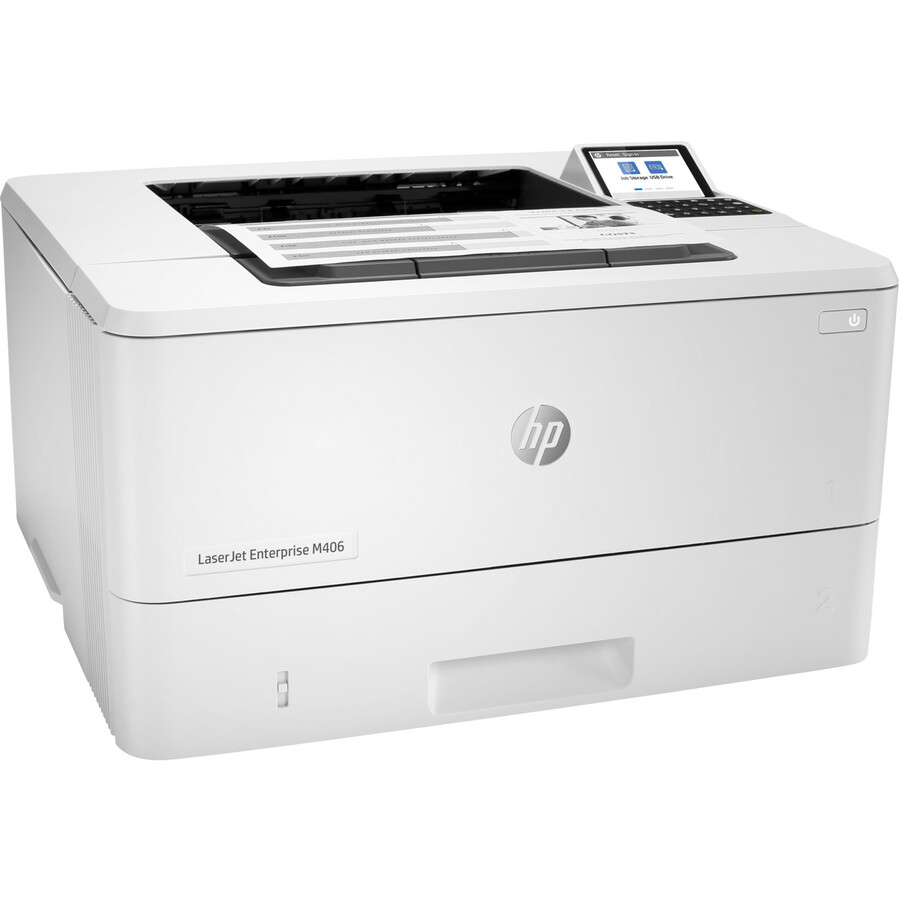 HP LaserJet Enterprise M406dn Desktop Laser Printer - Monochrome