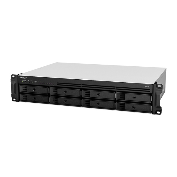 Synology RS1221+ 8-Bay 4GB 2U Rack NAS Server - 4x GbE LAN (RS1221+)