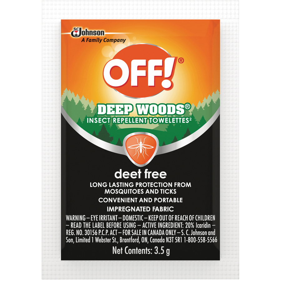 OFF! Deep Woods® Insect Repellent Wipes - Deet Free | Mills Office ...