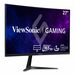 ViewSonic 27" QHD Curved Gaming Monitor, VA, QHD 2560x1440, 1ms,165 Hz, AMD FreeSync, HDMI DisplayPort, VX2718-2KPC-MHD