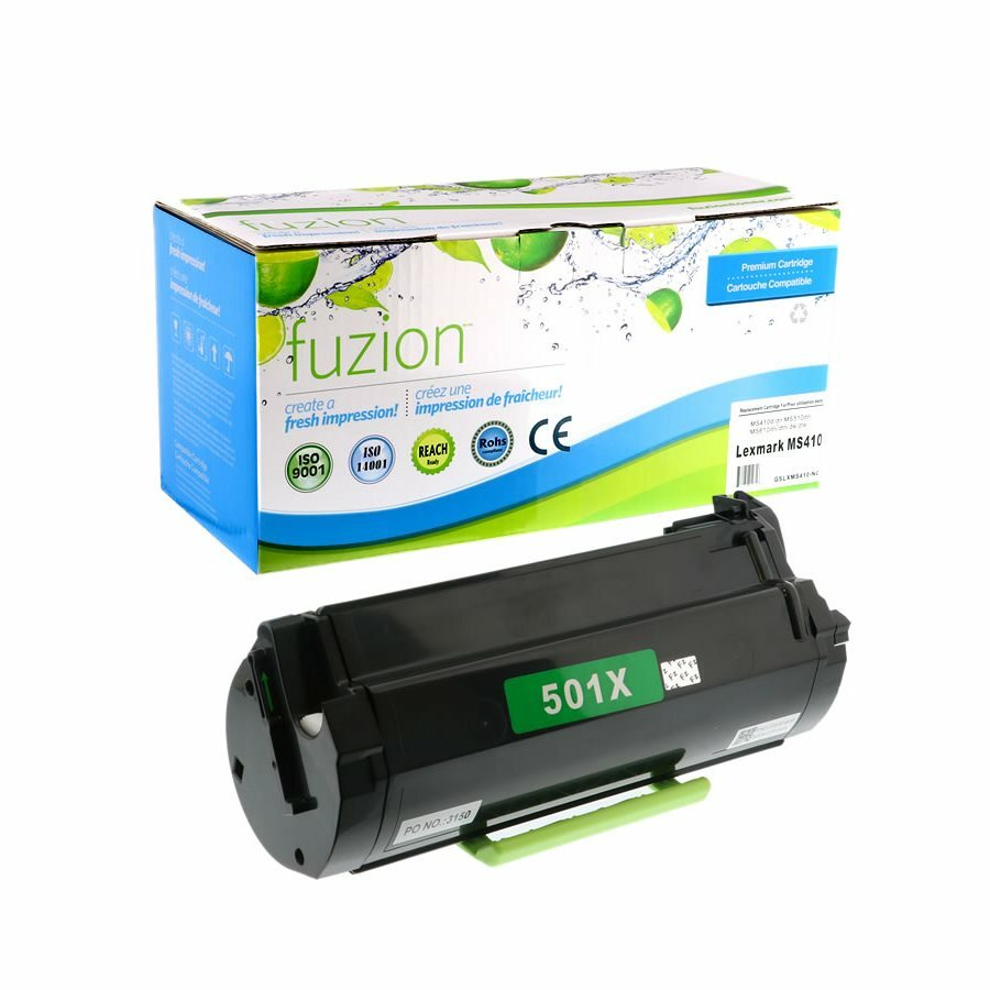 Cartouche de toner remise à neuf (Alternative à Lexmark MS410D) - fuzion