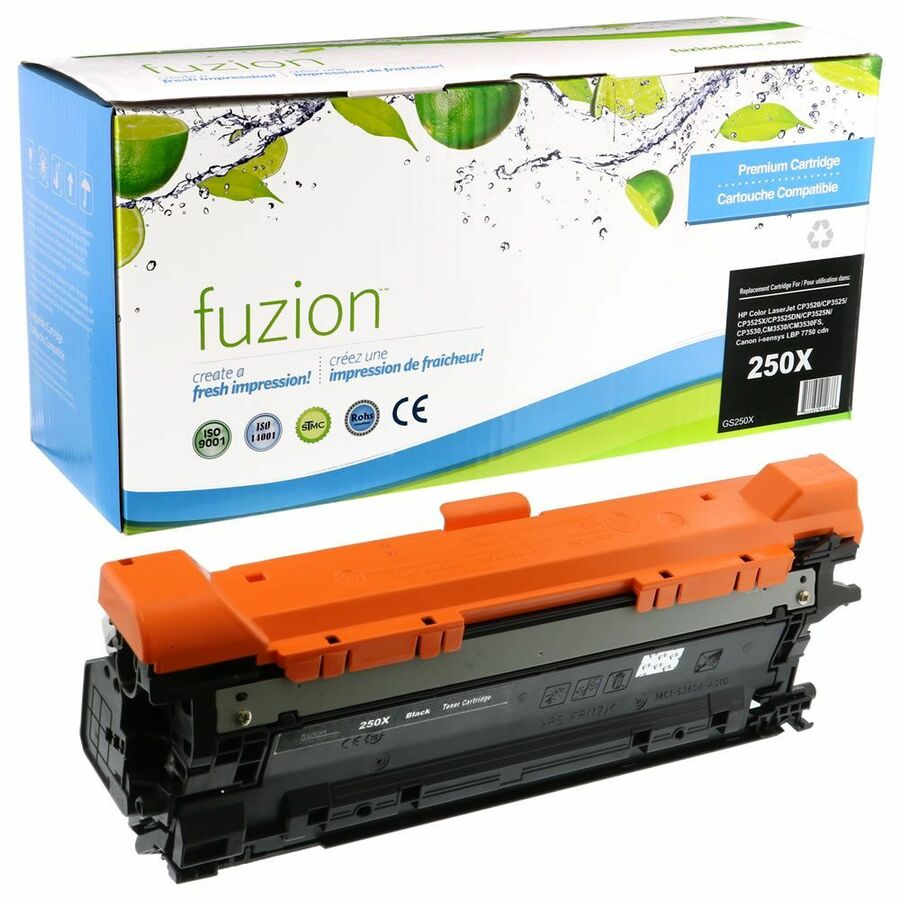 fuzion High Yield Laser Toner Cartridge 250X - Black - 1 Each