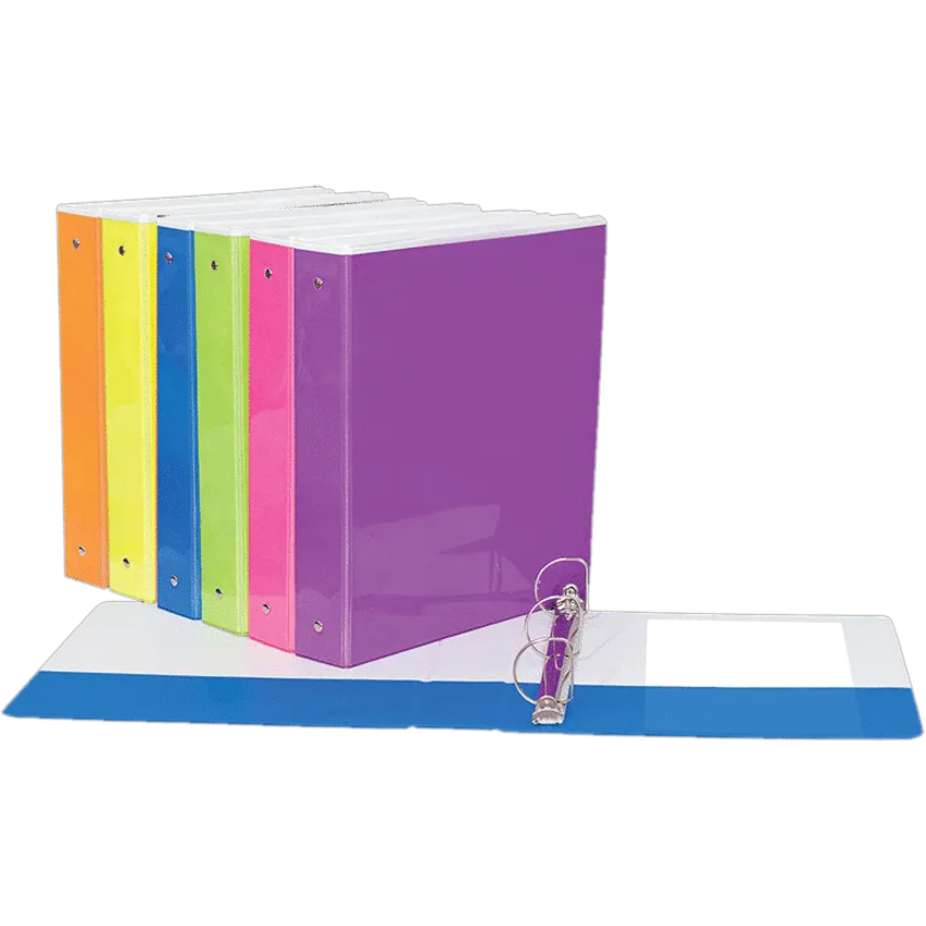 GEO 2" Presentation Binder, Neon Colors