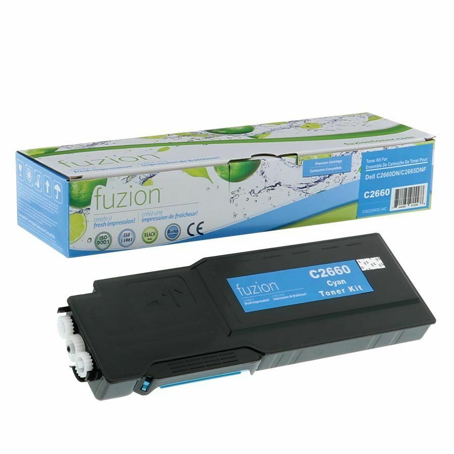 Cartouche de toner compatible (Alternative à Dell C2660/C2665) - fuzion