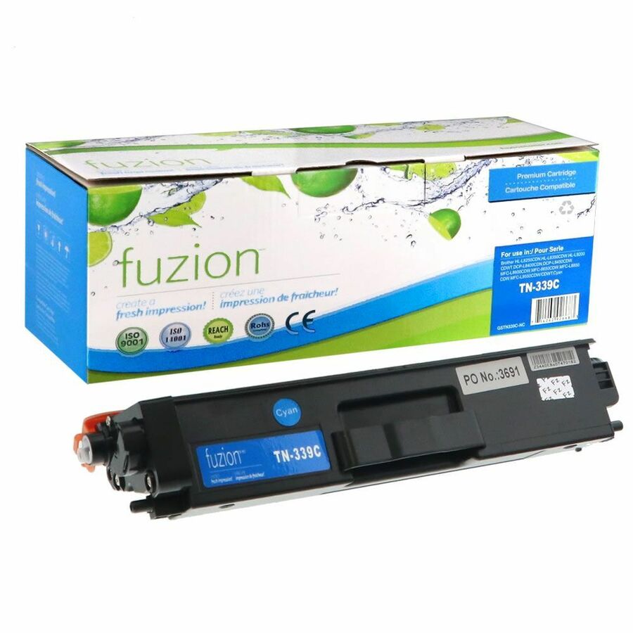 fuzion High Yield Laser Toner Cartridge TN339 (TN-339C) - Cyan - 1 Each