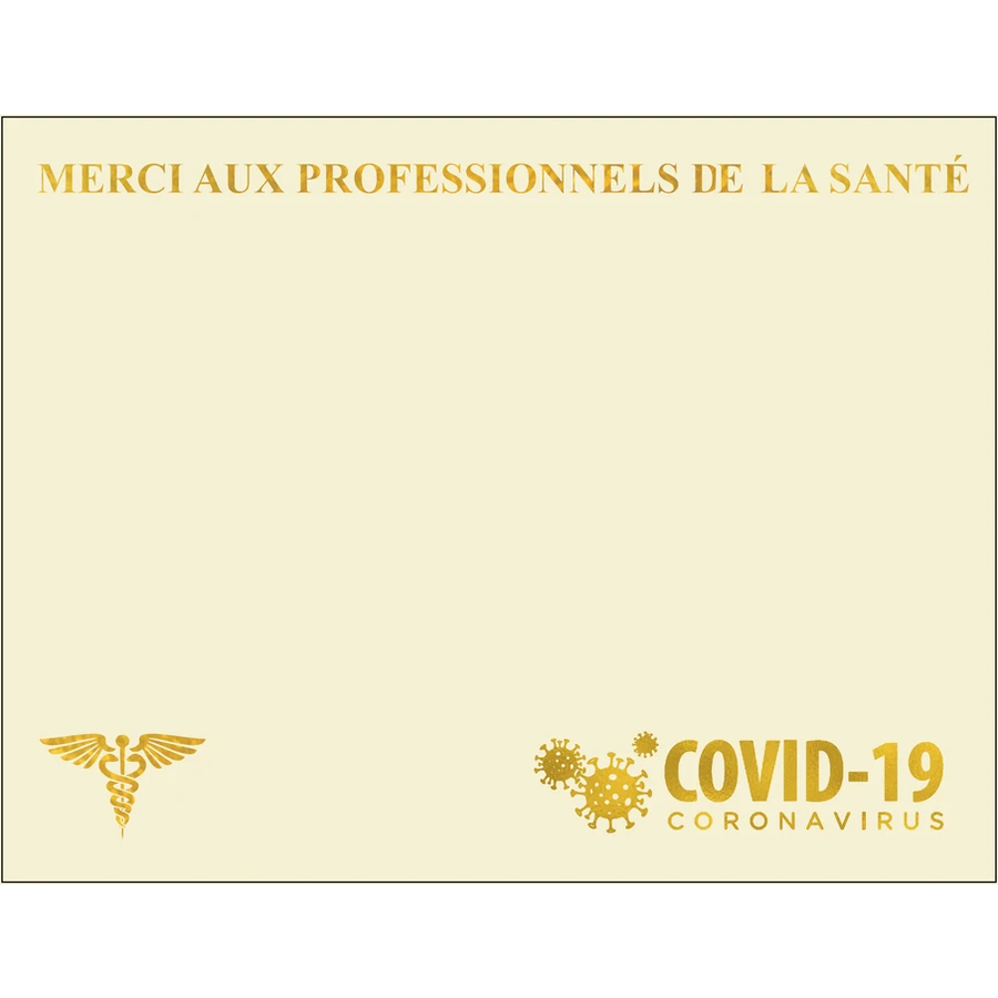 Certificat remerciement Covid-19 - St. James&reg;