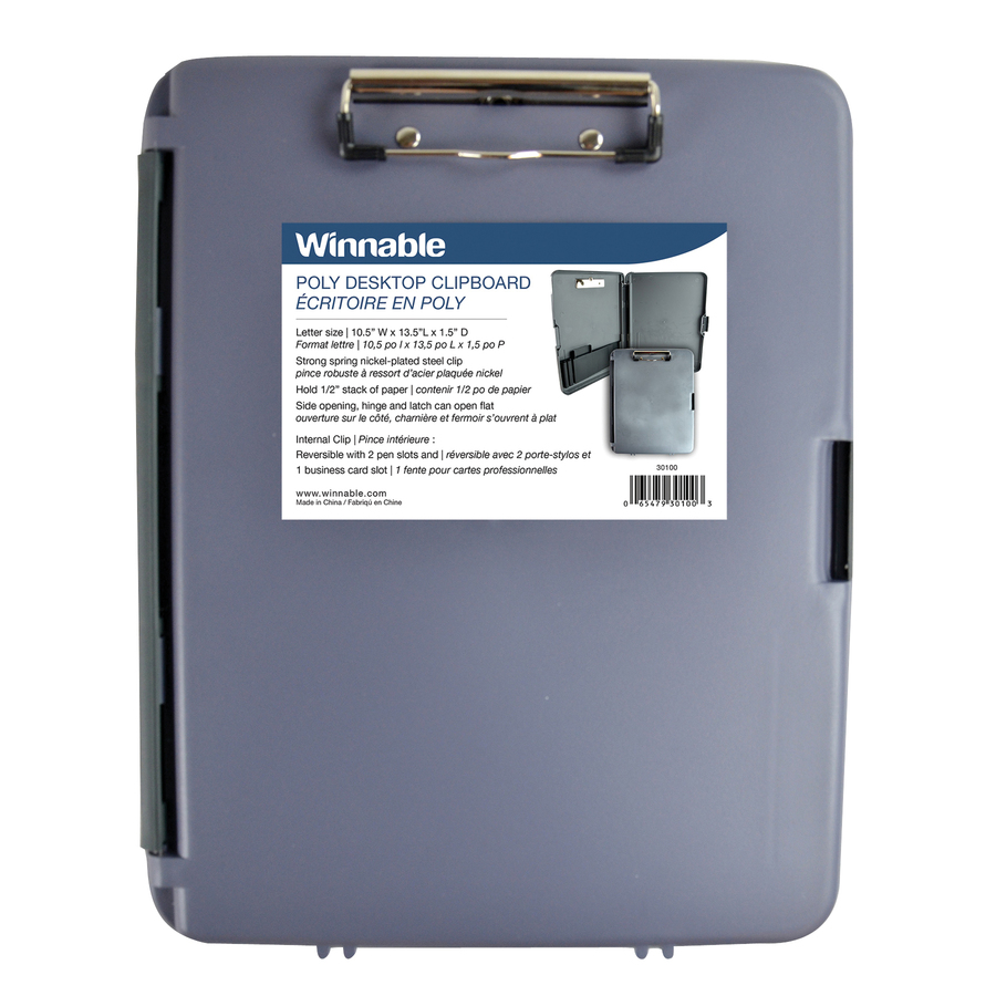 Winnable - Planchette à pince avec rangement 30100