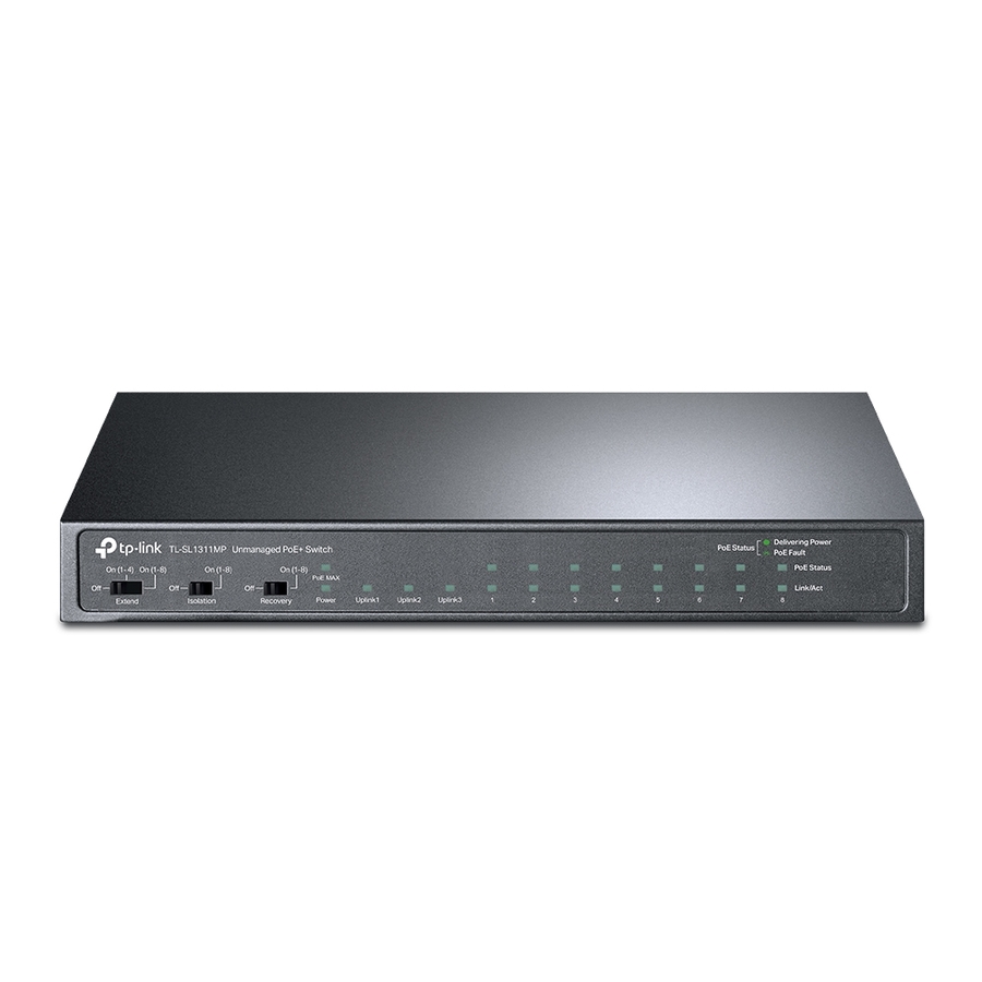 Commutateur 11 ports (8 PoE+) 124W - TP-Link