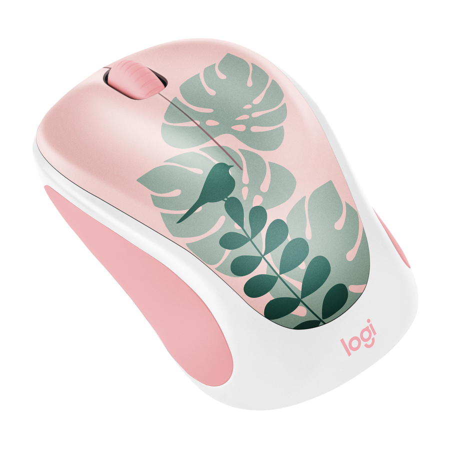 Logitech Design Collection Limited Edition Wireless Mouse with Colorful Designs - USB Unifying Receiver, 12 months AA Battery L