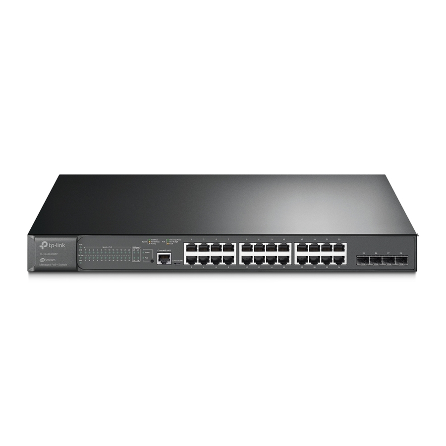 Commutateur Jetstream 28 ports Gigabit L2 g&eacute;r&eacute;s avec 24 ports PoE+ - TP-Link