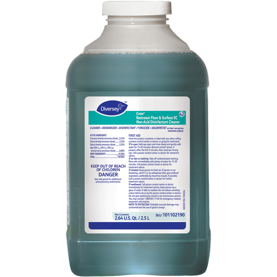 Diversey Foaming Acid Restroom Cleaner, Fresh Scent, 32 oz Spray Bottle, 12-carton