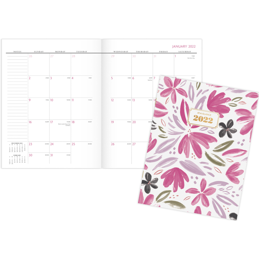 stapled monthly planner