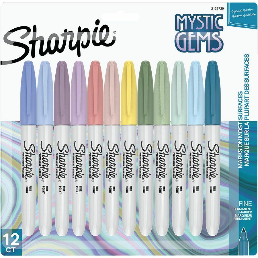 Sharpie 4-pk Metallic Colors Fine Permanent Markers: Ruby, Emerald, Silver, Gold