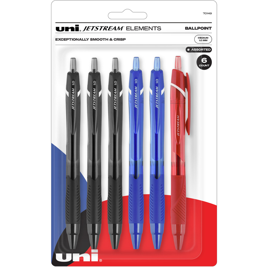Uni-Ball Air Porous Rollerball Pen, Medium 0.7 mm, Blue Ink, Black Barrel, Dozen