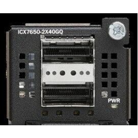 ICX 7650 2-PORT 40GBE QSFP+ MODULE, 2X40GE QSFP+ UPLINK PORT, DELIVERS UP TO 80 view 2