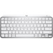 Logitech MX Keys Mini Minimalist Wireless Illuminated Keyboard - Wireless Connectivity - Bluetooth - 32.81 ft (10000 mm) Emoji, Dictation, Mute Hot Key(s) - PC, Mac - MX Keyswitch - Pale Gray