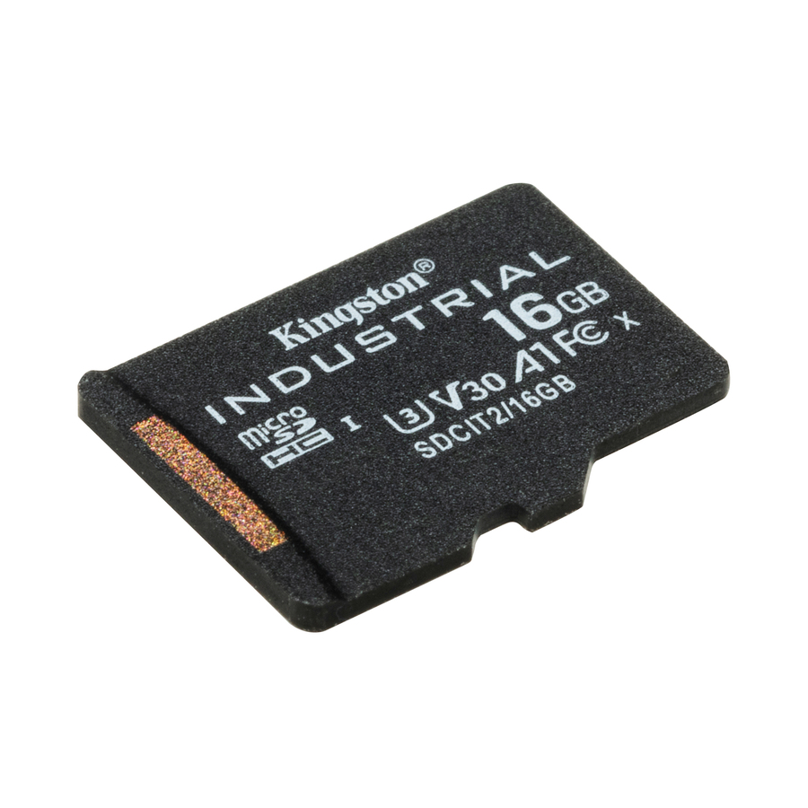 16GB microSDHC Industrial C10 A1 pSLC Card + SD Adapter