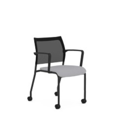 9+to+5+Seating+Luna+Guest+Chair+-+Cloud+Fabric+Seat+-+Black+Back+-+Black+Frame+-+1+Each