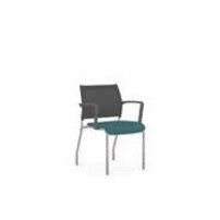 9+to+5+Seating+Luna+Guest+Chair+-+Dove+Fabric+Seat+-+Black+Back+-+Black+Frame+-+1+Each