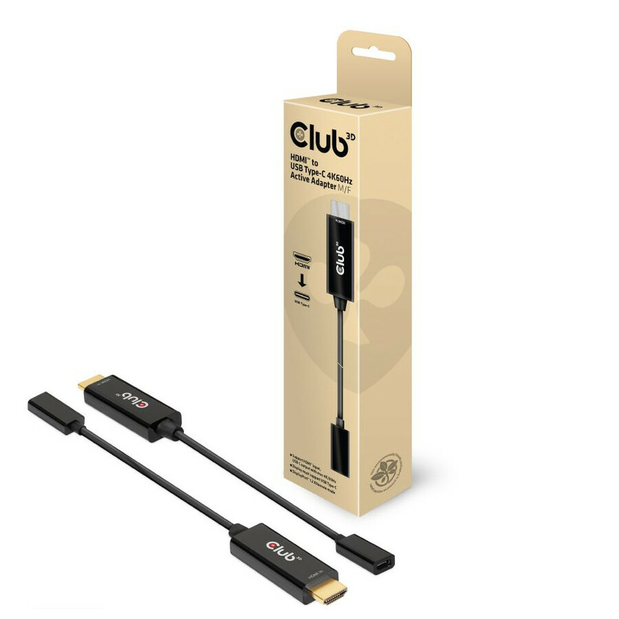 C&acirc;ble adaptateur HDMI vers USB-C actif M/F - Club 3D