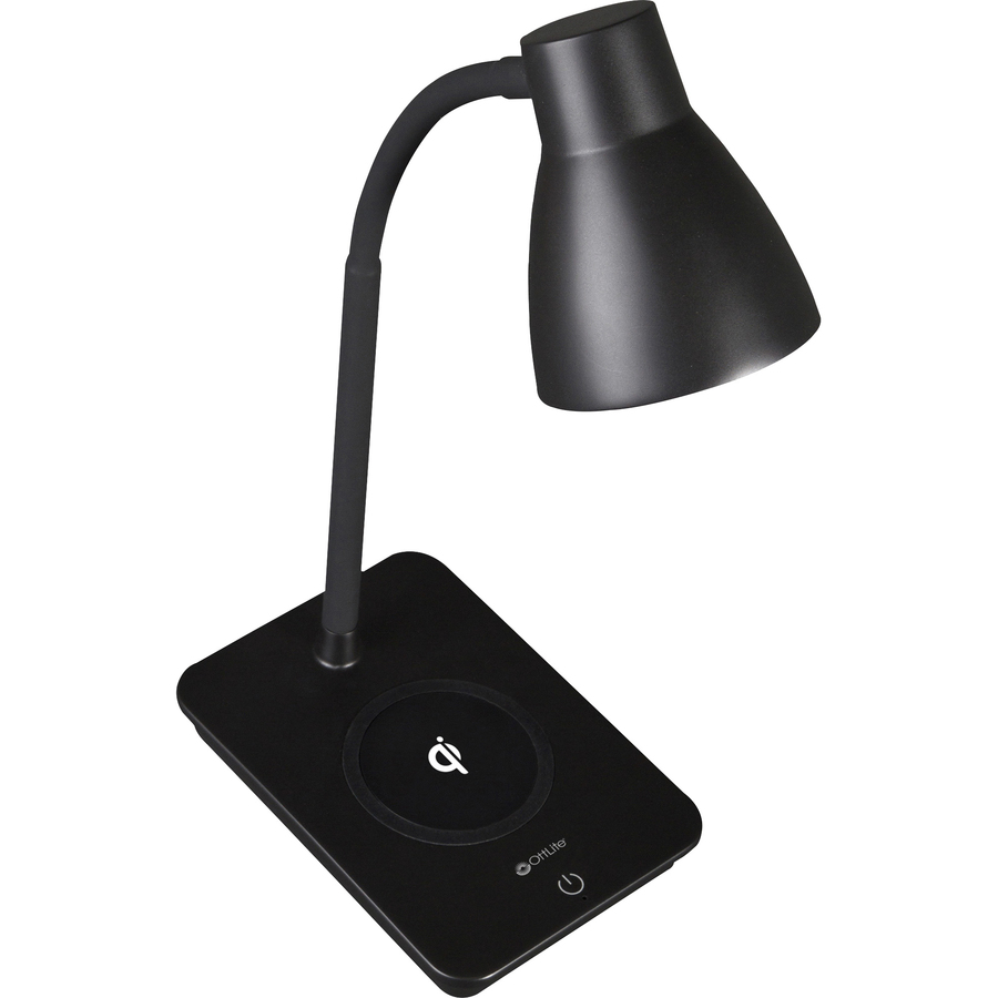 OttLite Wellness Series Swerve LED Desk Lamp black - Office Depot