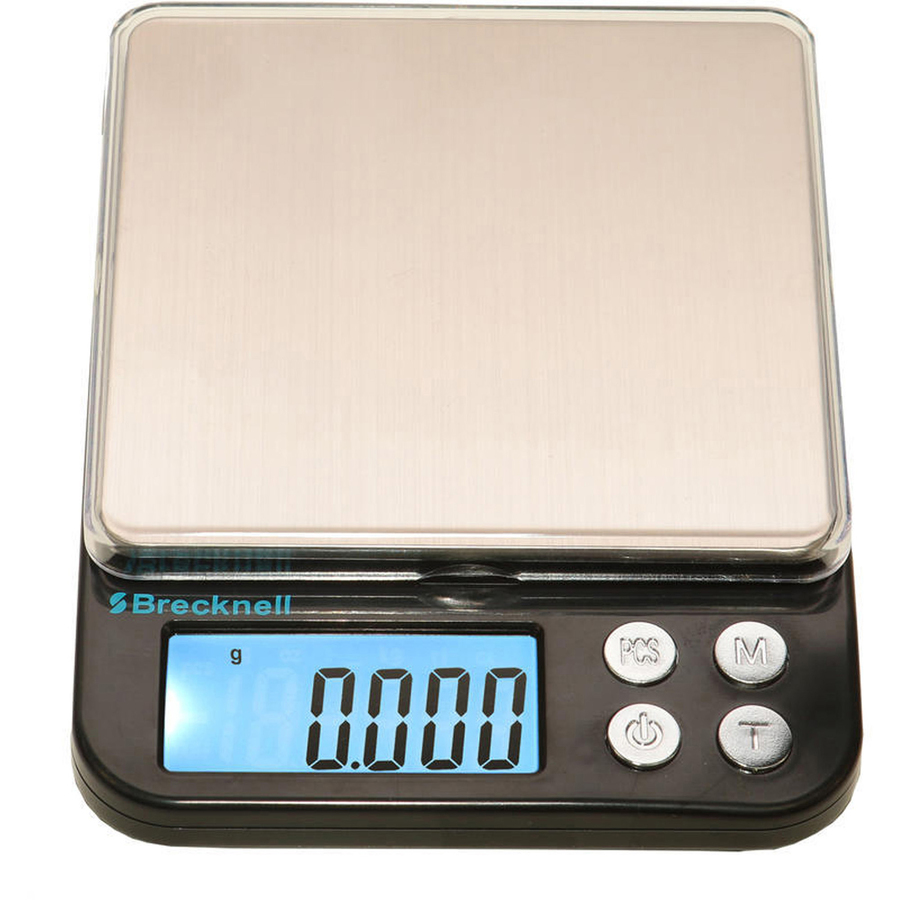 Brecknell EPB500 EPB Series Balance Scale - 500 g Maximum Weight Capacity -  Black, Silver - Bluebird Office Supplies