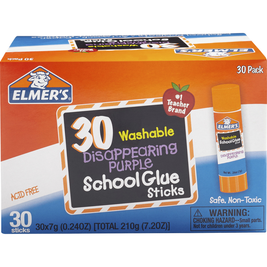 Elmer's Glue Stick - All Purpose Washable Clear Glue Sticks, Pkg of 30,  0.24 oz