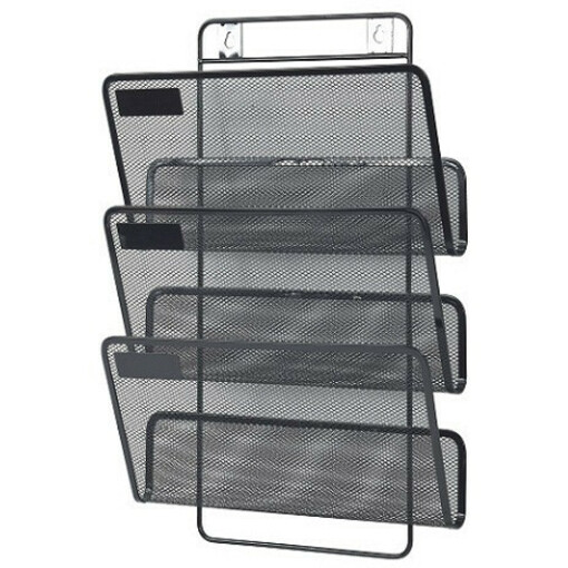 Merangue 3-Tiered Wall Mount File Tray