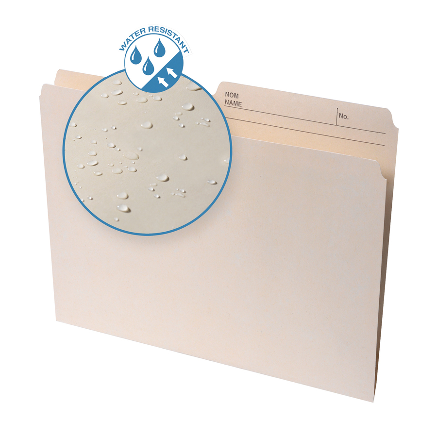 Continental 1/2 Onglet coup&eacute; format lettre Recycl&eacute; Chemise à dossier à onglet sup&eacute;rieur