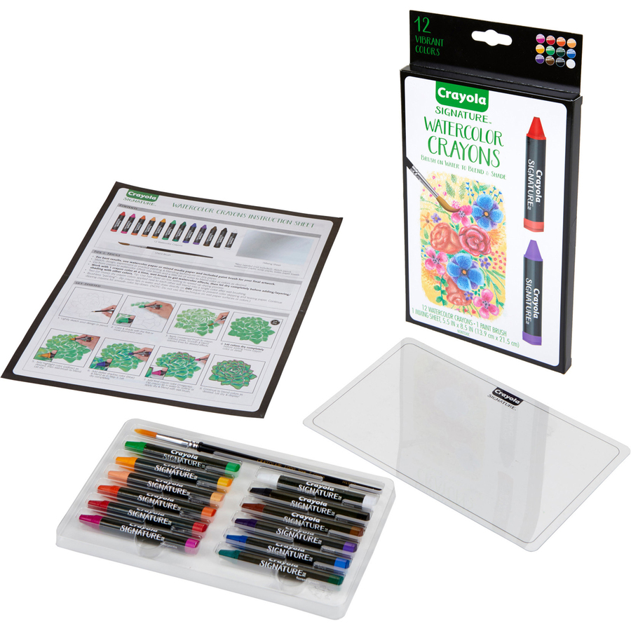 Crayola Signature Premium Watercolor Crayons - Assorted - Filo CleanTech