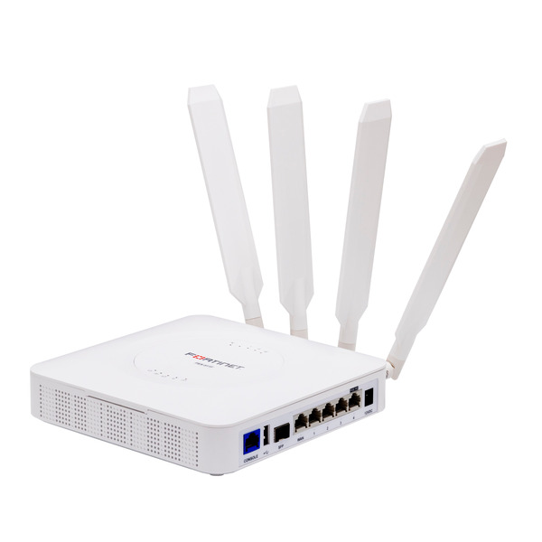 FORTINET HW FEX-101F-AM FEX-101F-AM - Indoor Broadband Wireless WAN Router with 1x Dual SIM 3G/4G LTE CAT6 M.2 Module (DL/UL=300M/50Mbps) for North America Carriers. 5x GE WAN/LAN configurable RJ45 ports including 1x 802.3af/at POE PD port and GPS/GNSS service.