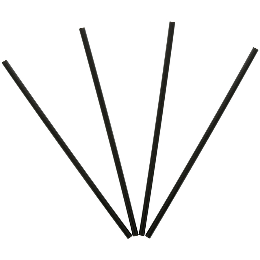 Banyan Black Straws Unwrapped Beverage Straws Banyan Food Service