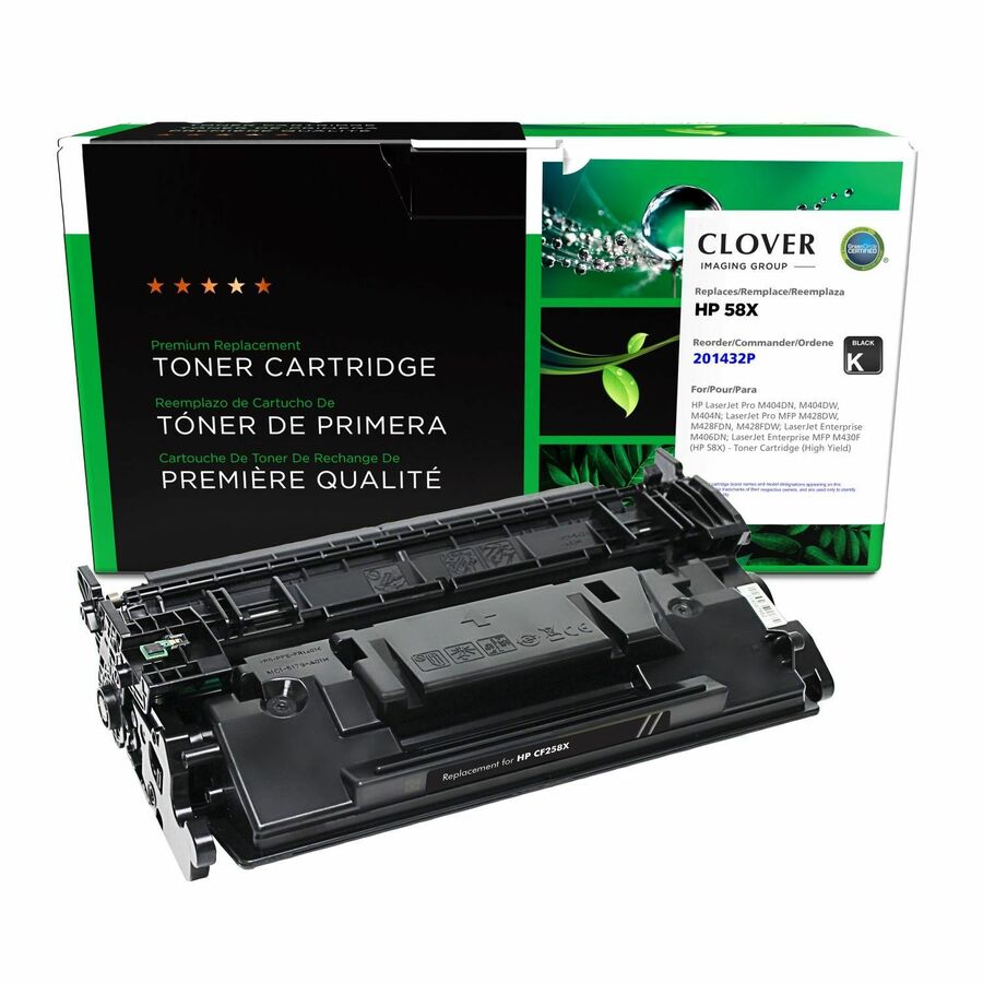 CIG - Cartouche toner Remanufactur&eacute; Élev&eacute; Rendement Laser (CF258X, W9024MC) - Noir - 1 chaque