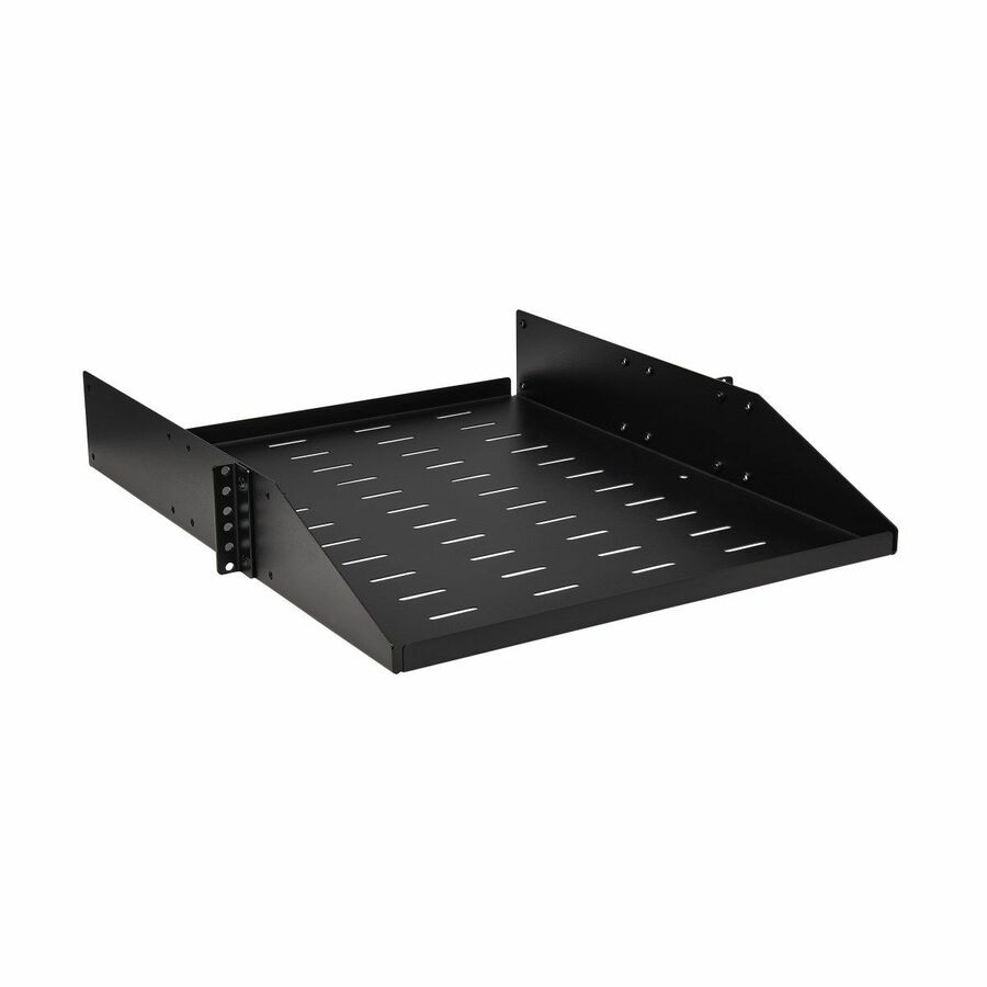 Tripp Lite SmartRack SRSHELF2PUNIV Rack Shelf - For Data Center, Server, LAN Switch, Router, Networking - 2U Rack Height - Rack-mountable - Black Powder Coat - Cold-rolled Steel (CRS) - 45.36 kg Maximum Weight Capacity