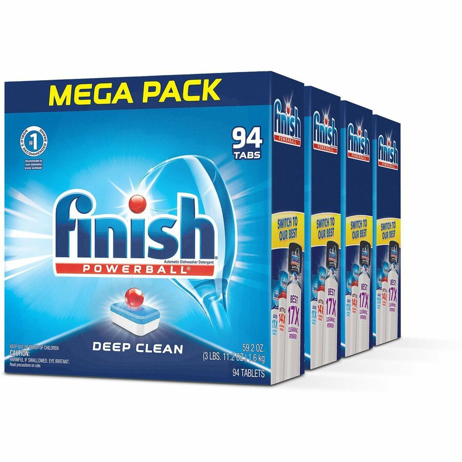 Finish Powerball Dishwasher Tabs - Tablet - Fresh Scent RAC97330CT, RAC  97330CT - Office Supply Hut