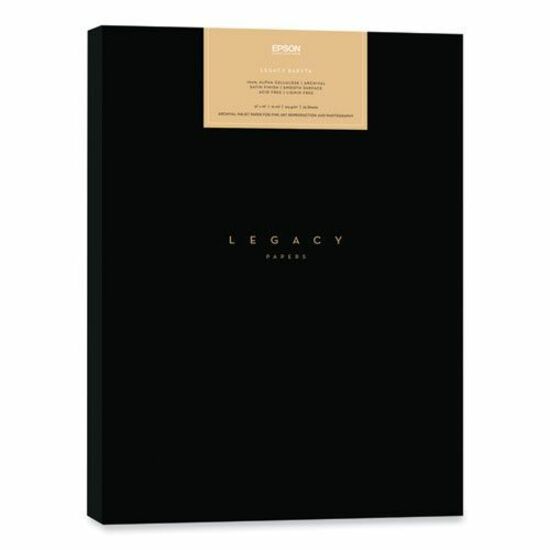Epson Legacy Baryta II Photo Paper - 93 Brightness - 13" (330.20 mm) x 19" (482.60 mm) - 310 g/m² Grammage - Barium Sulphate - Acid-free, Lignin-free, OBA-free - White - 25 Sheet