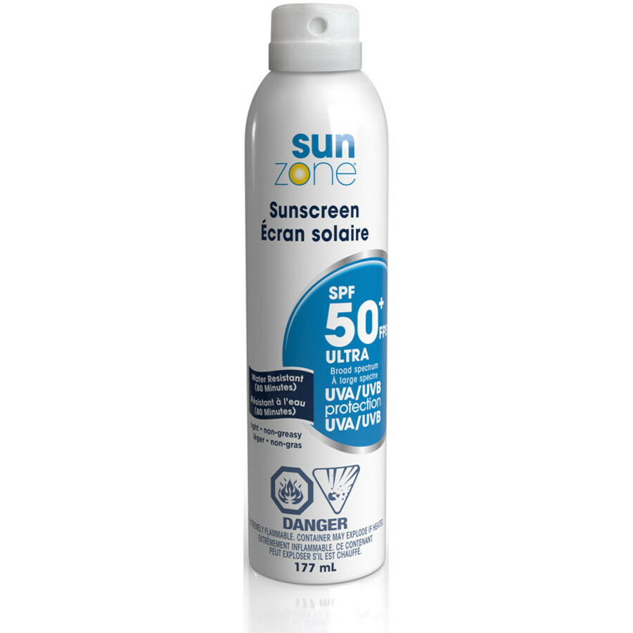 Cr&egrave;me solaire a&eacute;rosol SPF 50+ - SunZone