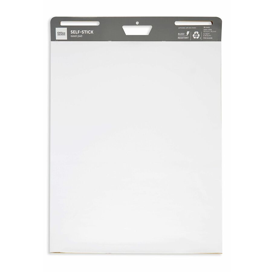 Office Depot® Brand SelfStick Easel Pad, 25" x 30" , 30 Sheets, 80
