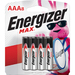 ENERGIZER Max AAA Alkaline Battery 8 Pack (E92BP-8)