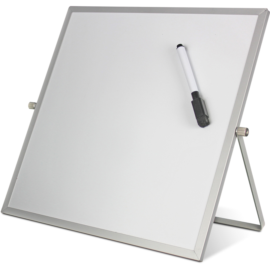 U Brands Glass Dry-Erase Desktop Easel, Tempered Glass, Gold Metal Stand,  Removable Clip