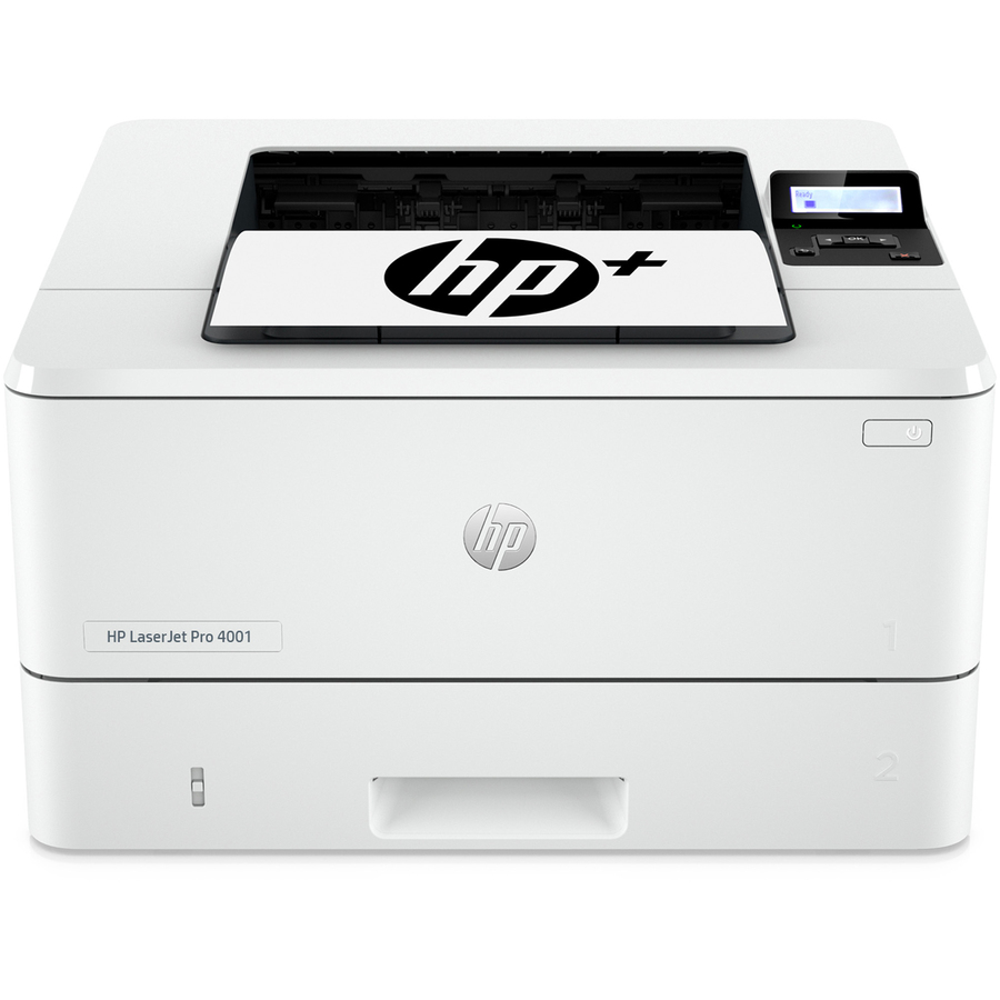 HP LaserJet Pro 4001ne Desktop Wired Laser Printer - Monochrome - 42 ppm Mono - x 600 dpi Print - Auto/Manual Duplex Print - 350 Sheets Input - Ethernet - 80000
