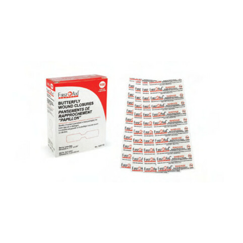 First Aid Central Butterfly Wound Closures Medium 100/box