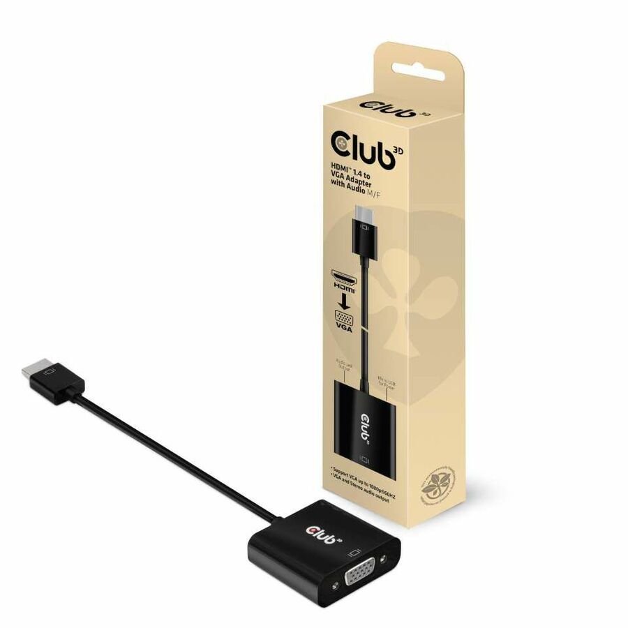 Adaptateur HDMI&trade; 1.4 vers VGA avec audio M/F - Club 3D